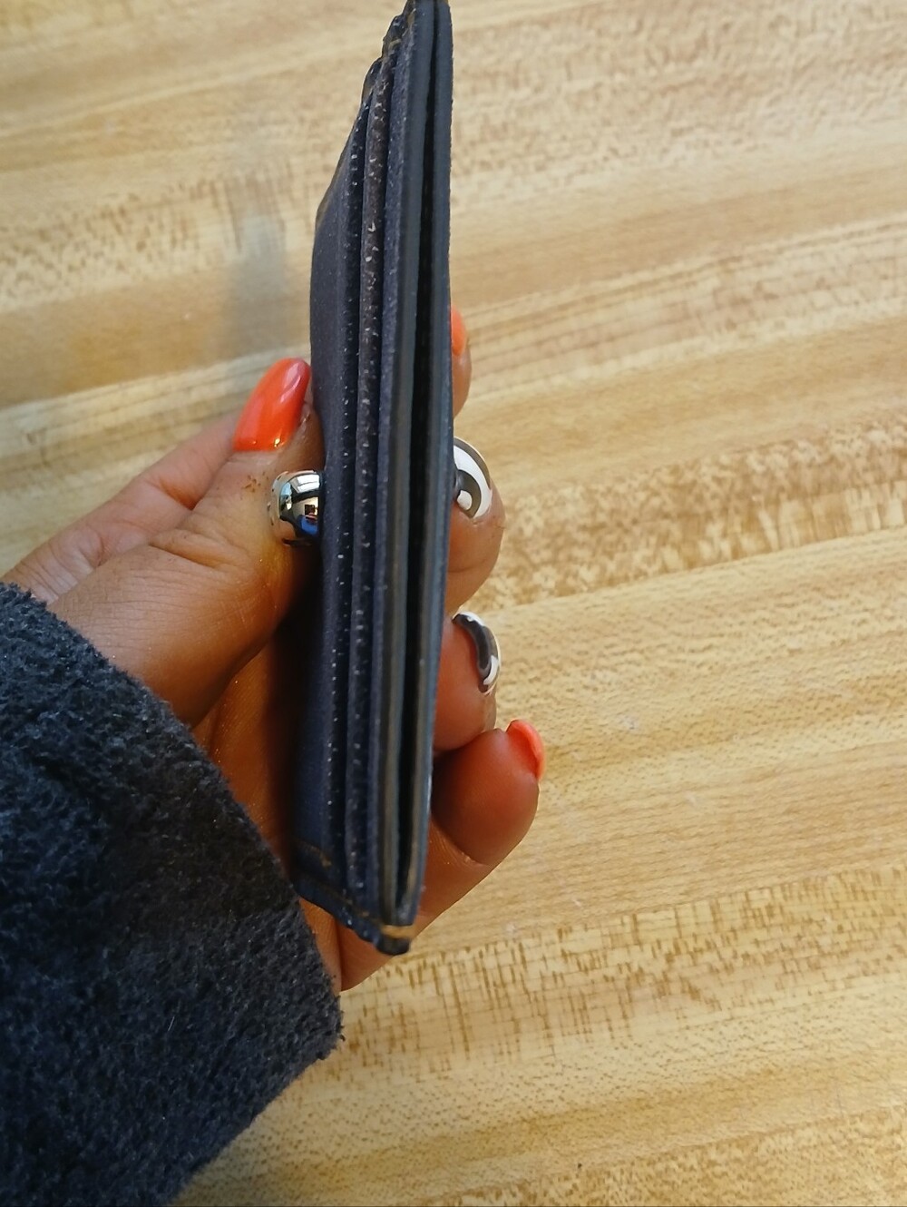 Alexander McQueen NWOT Denim Card Holder RARE - Picture 4 of 4
